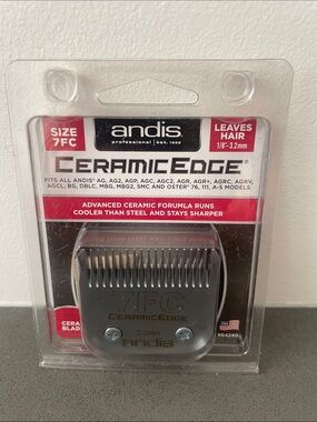 Andis CeramicEdge 7FC Replacement Blade - Gray and Red Packaging
